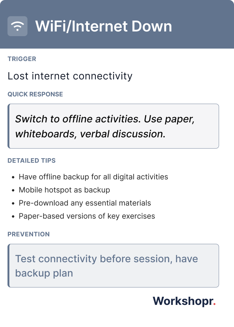 WiFi/Internet Down - Back